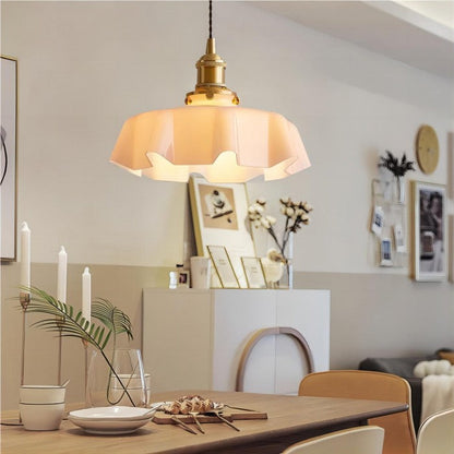 Retro-Pendelleuchten mit Blumenmuster
