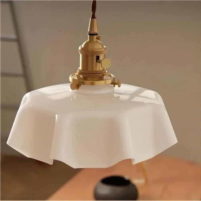 Retro-Pendelleuchten mit Blumenmuster
