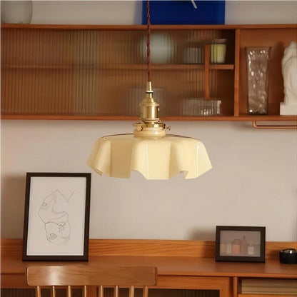 Retro-Pendelleuchten mit Blumenmuster