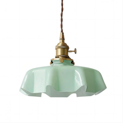 Retro-Pendelleuchten mit Blumenmuster