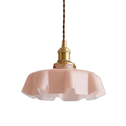 Retro-Pendelleuchten mit Blumenmuster