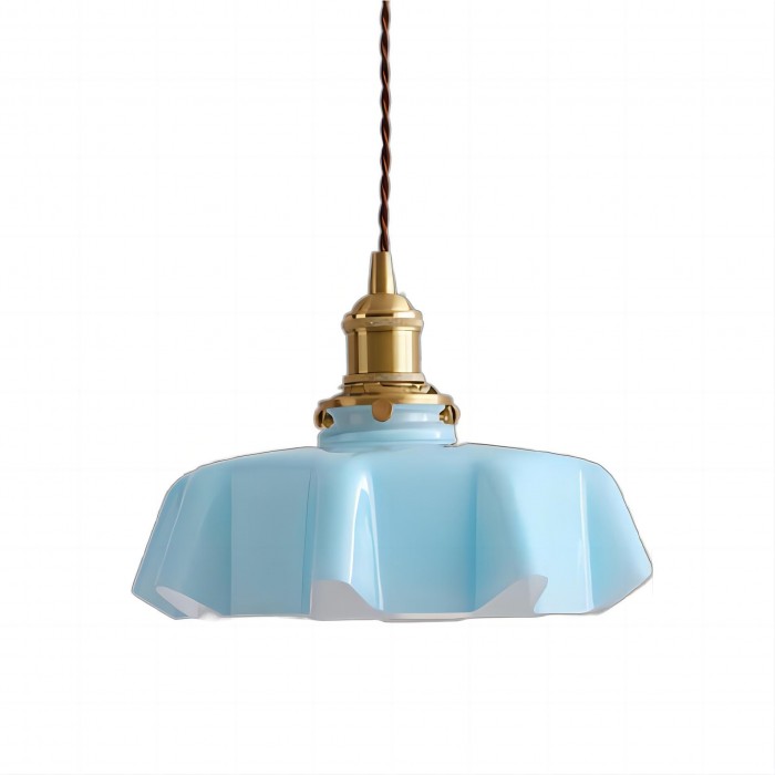 Retro-Pendelleuchten mit Blumenmuster
