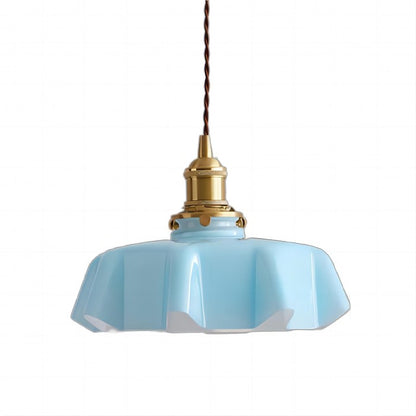 Retro-Pendelleuchten mit Blumenmuster