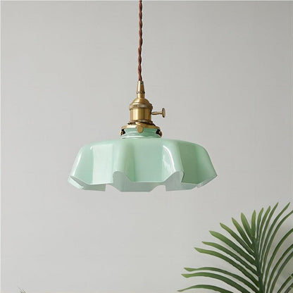 Retro-Pendelleuchten mit Blumenmuster