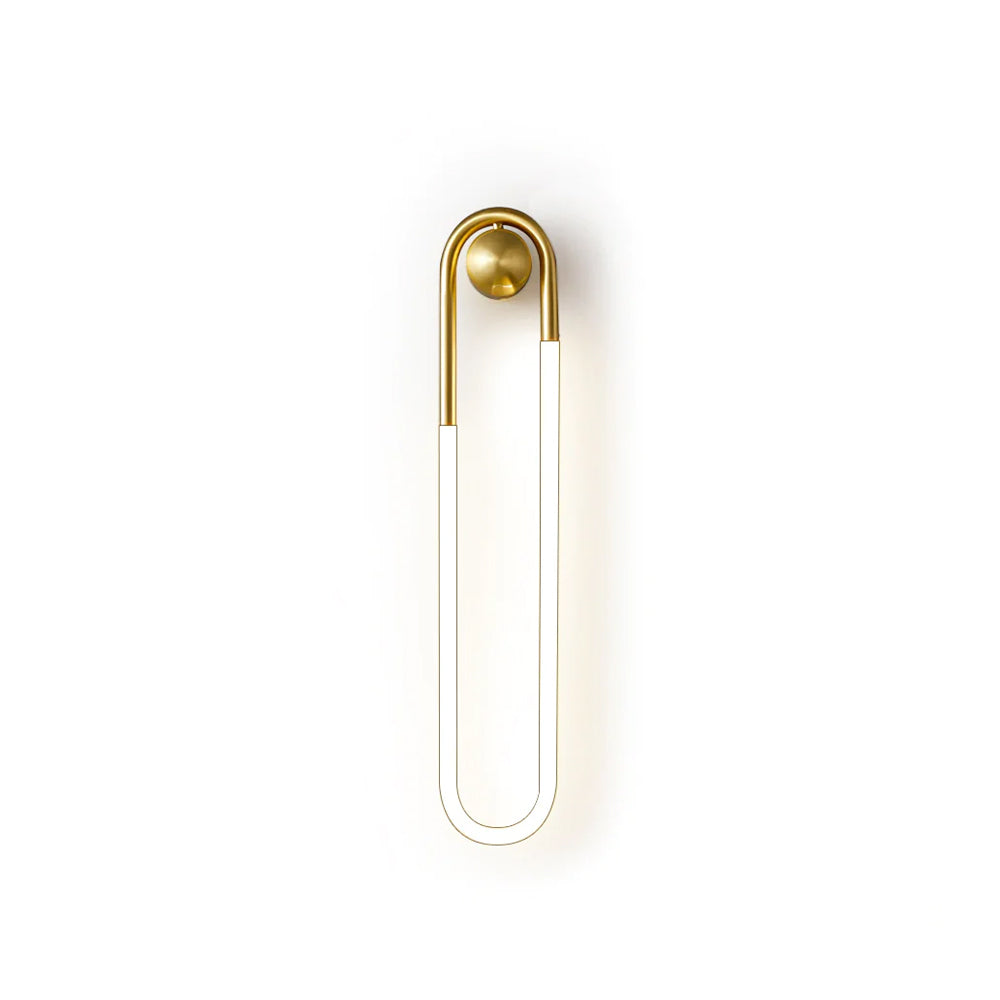 Minimalistische Wandleuchte im Loop-Design