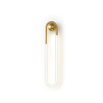Minimalistische Wandleuchte im Loop-Design