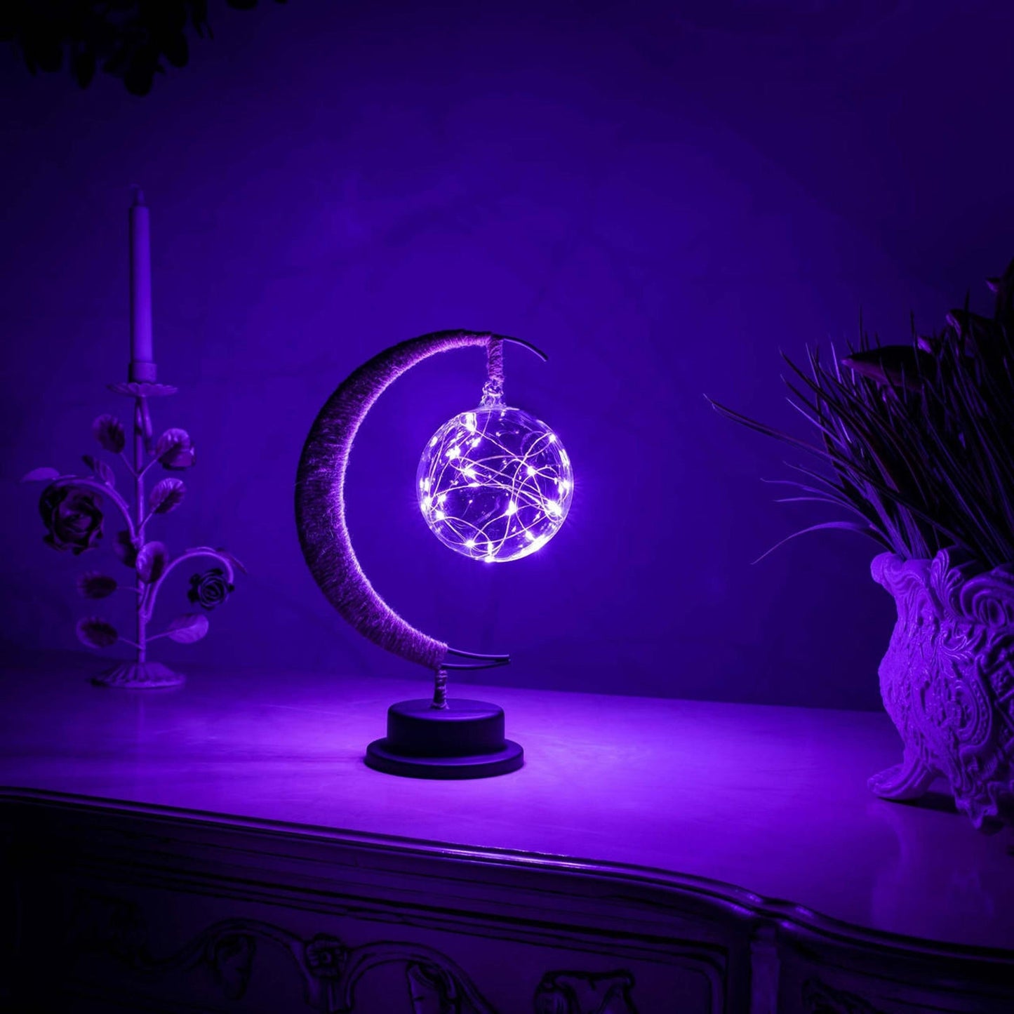 Vom Mond Inspirierte LED Tischlampe Mit Touch-Aktivierung