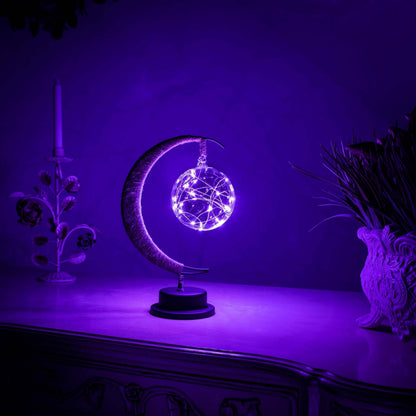 Vom Mond Inspirierte LED Tischlampe Mit Touch-Aktivierung