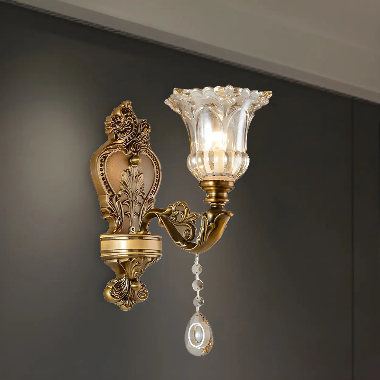 Weinlese-LED-Wandleuchte im traditionellen Stil