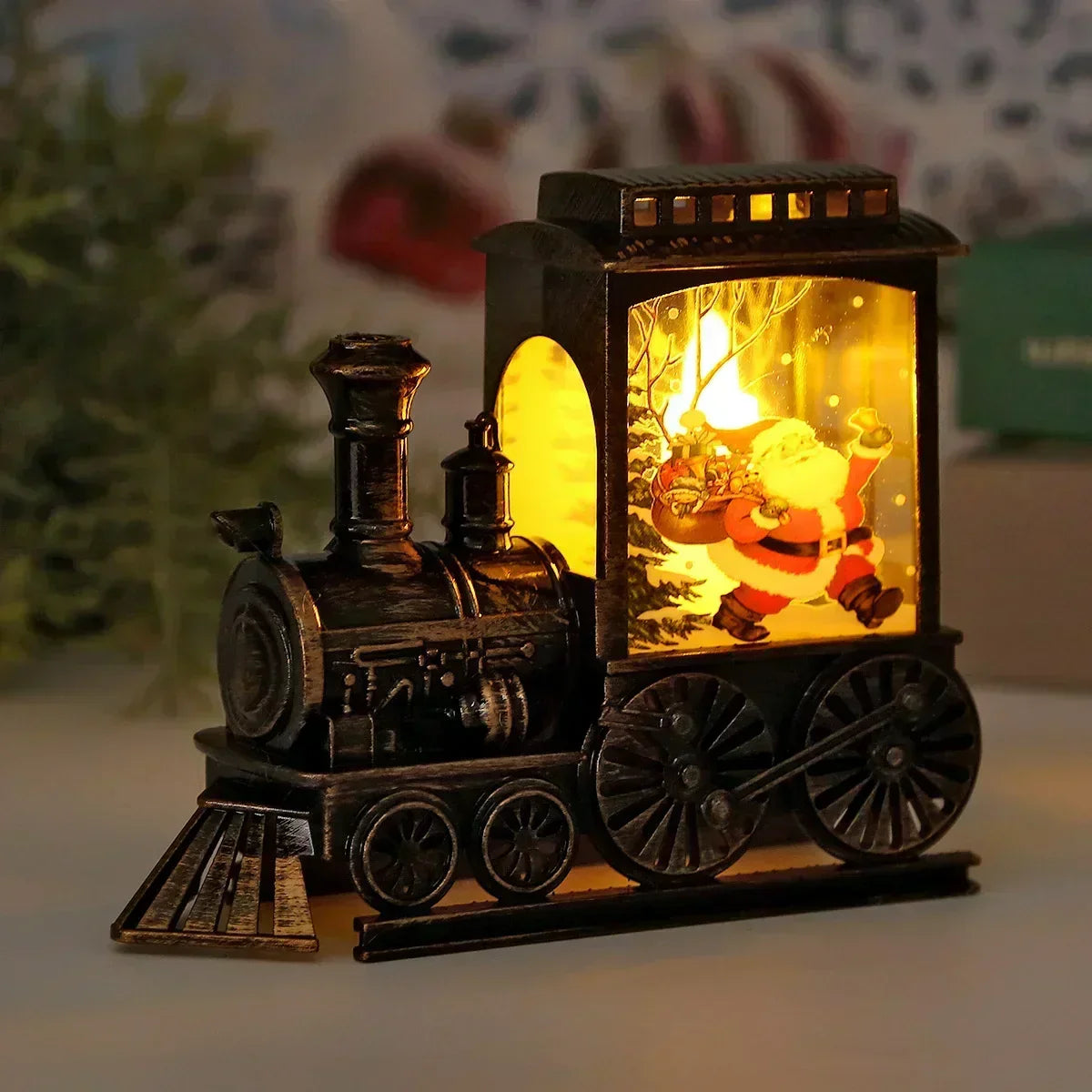 Vintage Weihnachts Zug Laterne