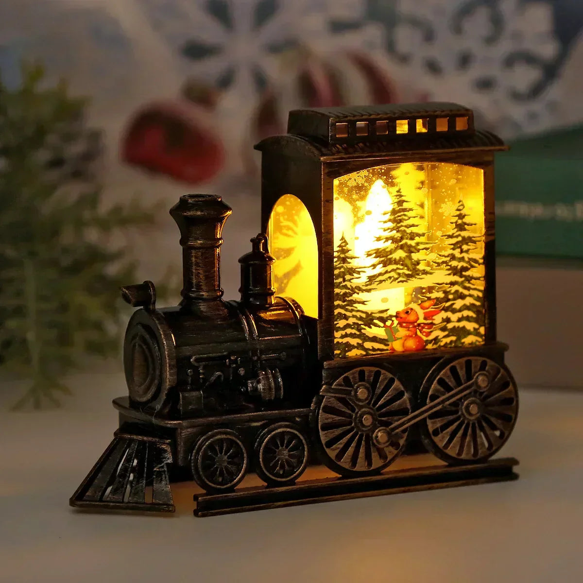 Vintage Weihnachts Zug Laterne