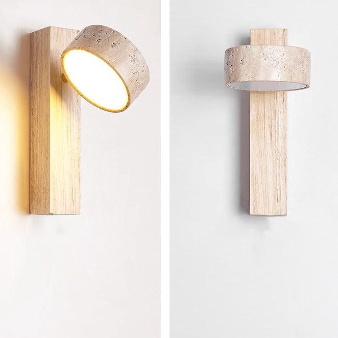 Minimalistische Wandleuchte in Cremeweiß