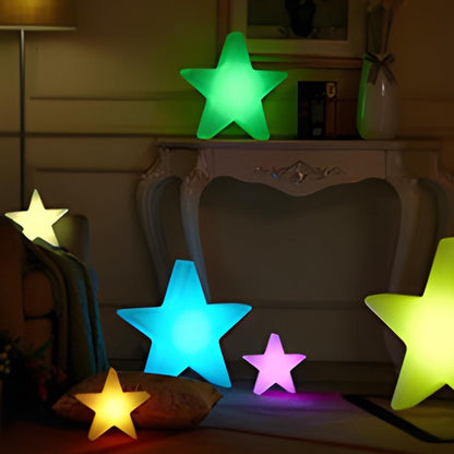 Sternförmige Weihnachts-Außenbeleuchtung