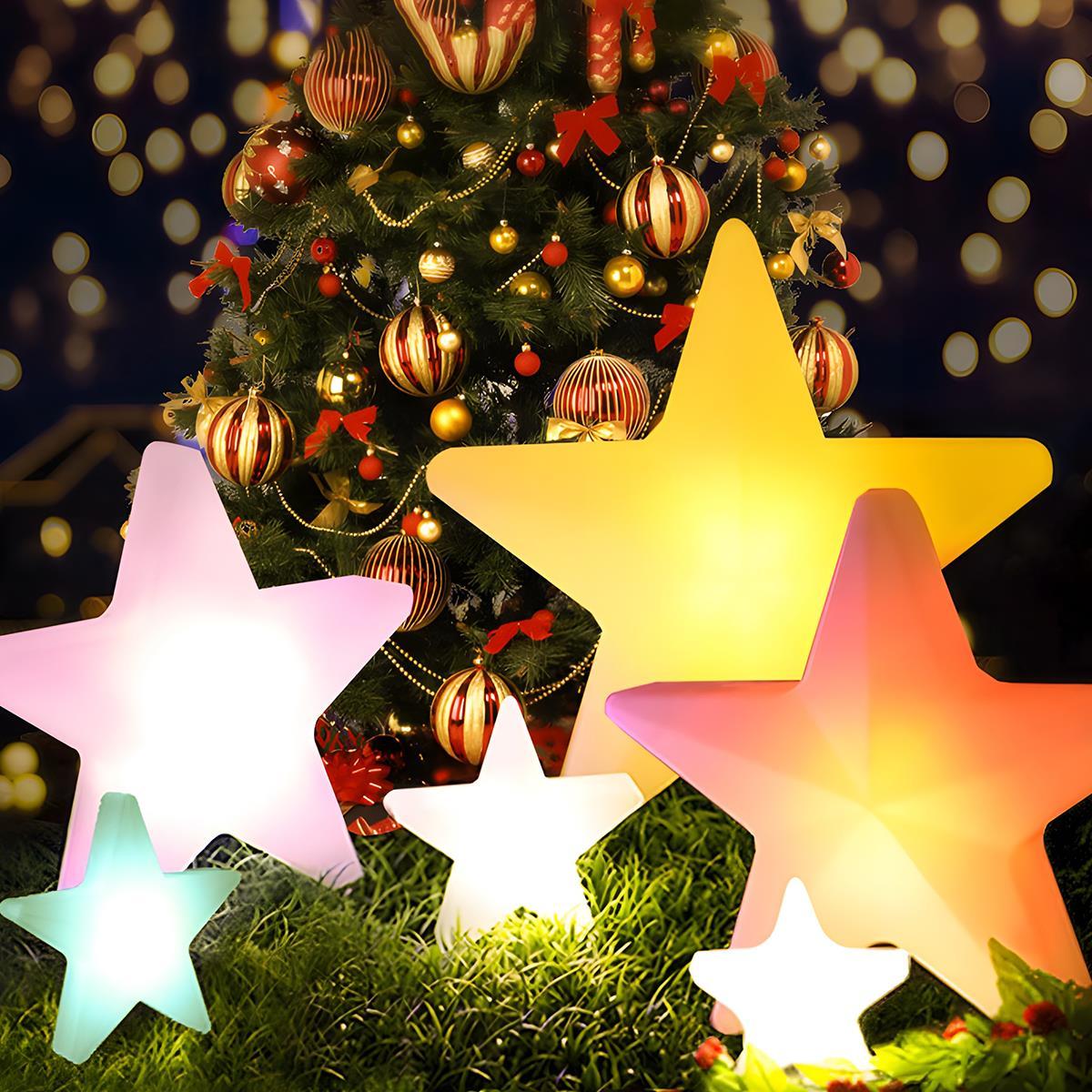 Sternförmige Weihnachts-Außenbeleuchtung