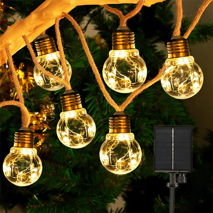 Solarbetriebene Weihnachts Lichterkette Für Den Außenbereich